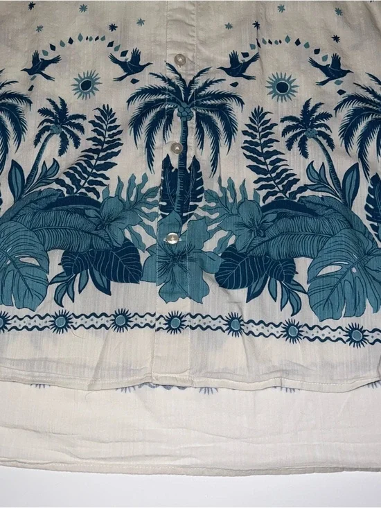 Chubbies Men’s Off White Tropical Friday Short-Sleeve Button-Down Shirt Sz XL - Picture 8 of 14